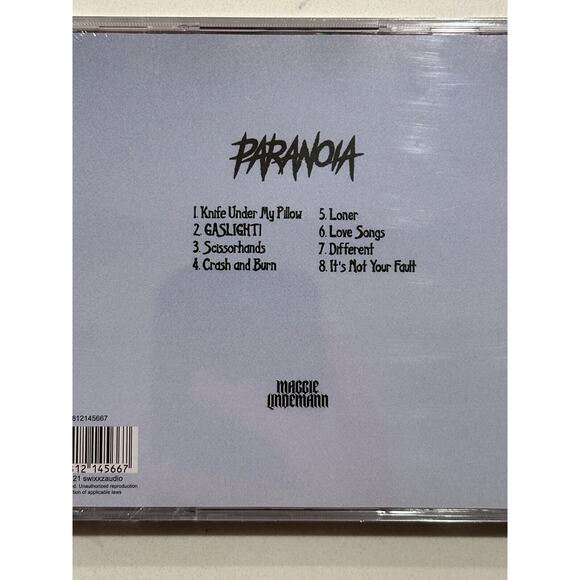MAGGIE LINDEMANN - Paranoia Cd with Signed / Autographed COA Booklet - ACOA #3 - Picture 9 of 9